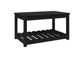 vidaXL Tuintafel Grenenhout Zwart 82,5x50,5x45 cm - 34% Korting