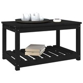 vidaXL Tuintafel Grenenhout Zwart 82,5x50,5x45 cm - 34% Korting