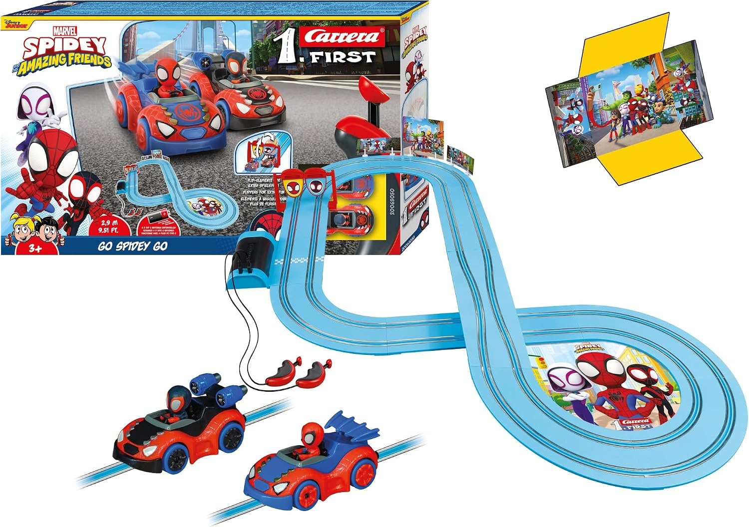Racebaanset Spidey Go Webs Go: 58% Korting!