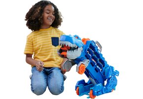 Hot Wheels T-Rex Vrachtwagen met Racebaan en Geluid - 34% Korting!
