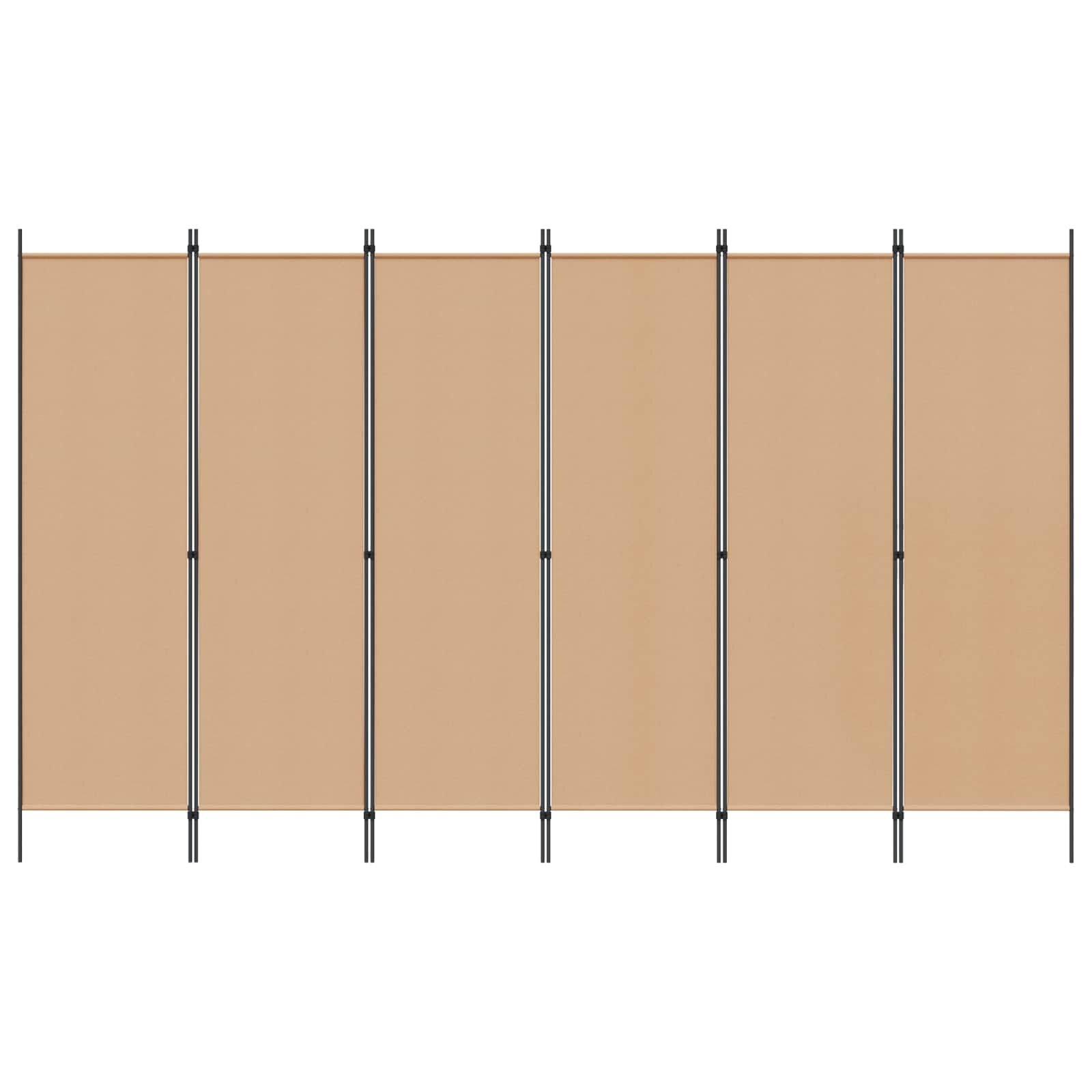 Kamerscherm Beige 6 Panelen 300x180cm Stof - 34% Korting!