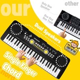 Elektronisch Kinder Keyboard 49 Toetsen met Microfoon - 34% Korting!