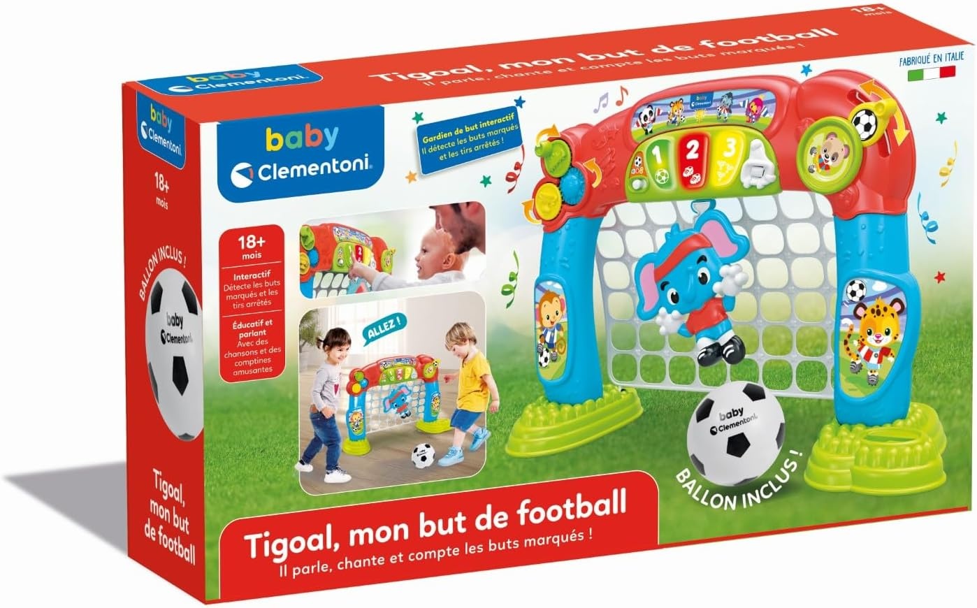 Interactief Voetbaldoel voor Kinderen | Tigoal met Geluid & Licht | Motorische Ontwikkeling | 33% Korting