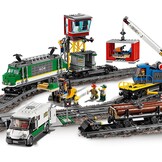 LEGO City Goederentrein 60198: Bestuurbare Trein met Rails & Kraan - 60% Korting