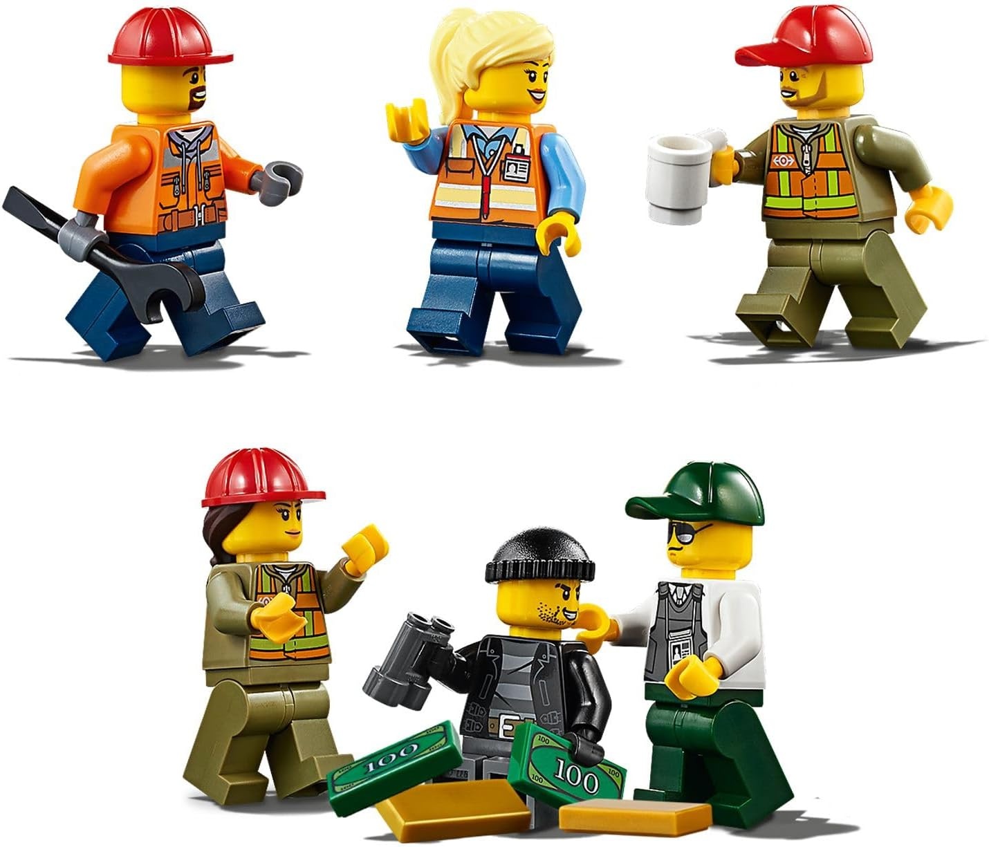 LEGO City Goederentrein 60198: Bestuurbare Trein met Rails & Kraan - 60% Korting