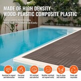 Donkerbruine Houten Terrastegels met Kliksysteem - 30x30 cm - 27 Stuks - 35% Korting