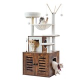 Krabpaal met Kattenbakombouw 138 cm - 54% Korting