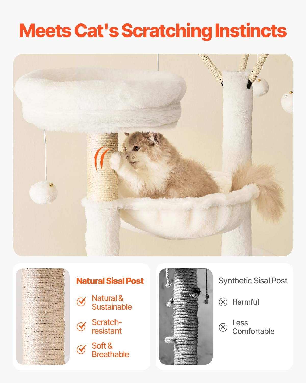 Krabpaal met Kattenbakombouw 138 cm - 54% Korting