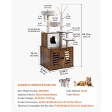 Krabpaal met Kattenbakombouw 138 cm - 54% Korting