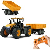 RC Tractor JCB Fastrac 1:24 met Kiepaanhanger - 34% Korting