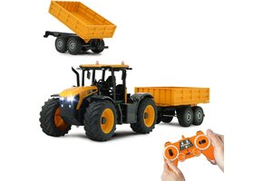 RC Tractor JCB Fastrac 1:24 met Kiepaanhanger - 34% Korting