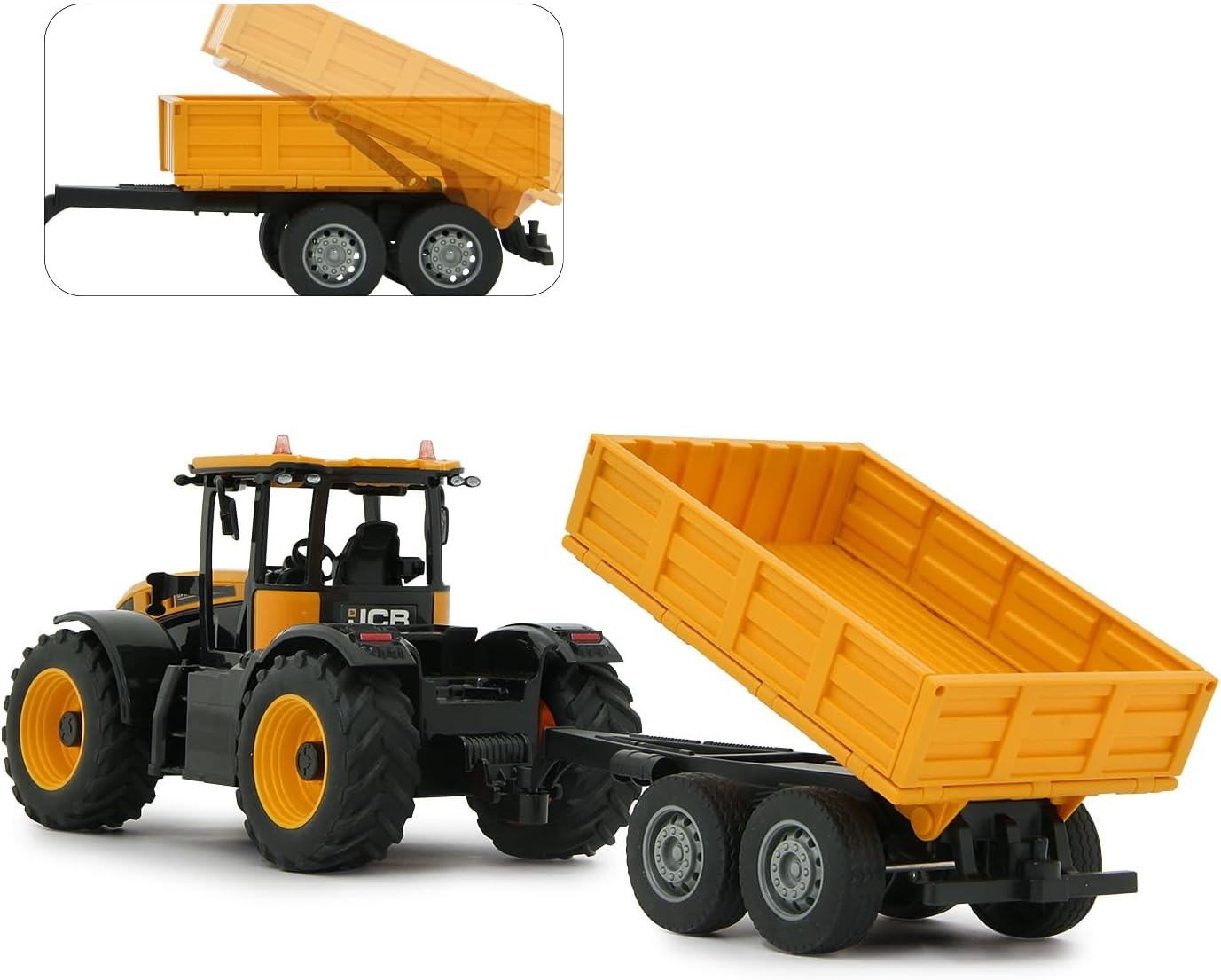 RC Tractor JCB Fastrac 1:24 met Kiepaanhanger - 34% Korting