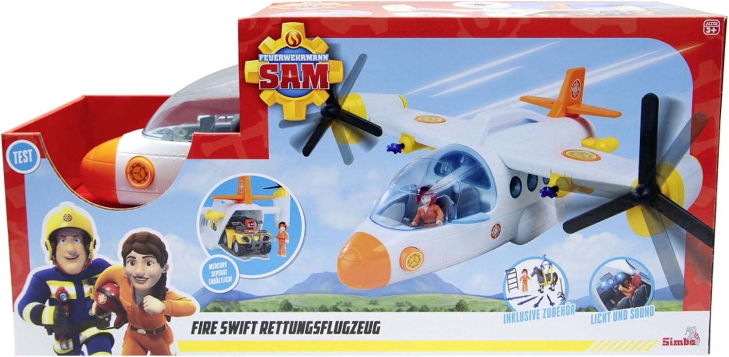 Reddingsvliegtuig Brandweerman Sam 42 cm Rood - 58% Korting!