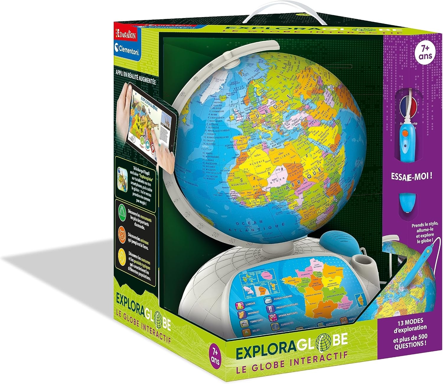 Interactieve Wereldbol met AR & Quiz - Kinderen 7+ (32cm) - 34% Korting!