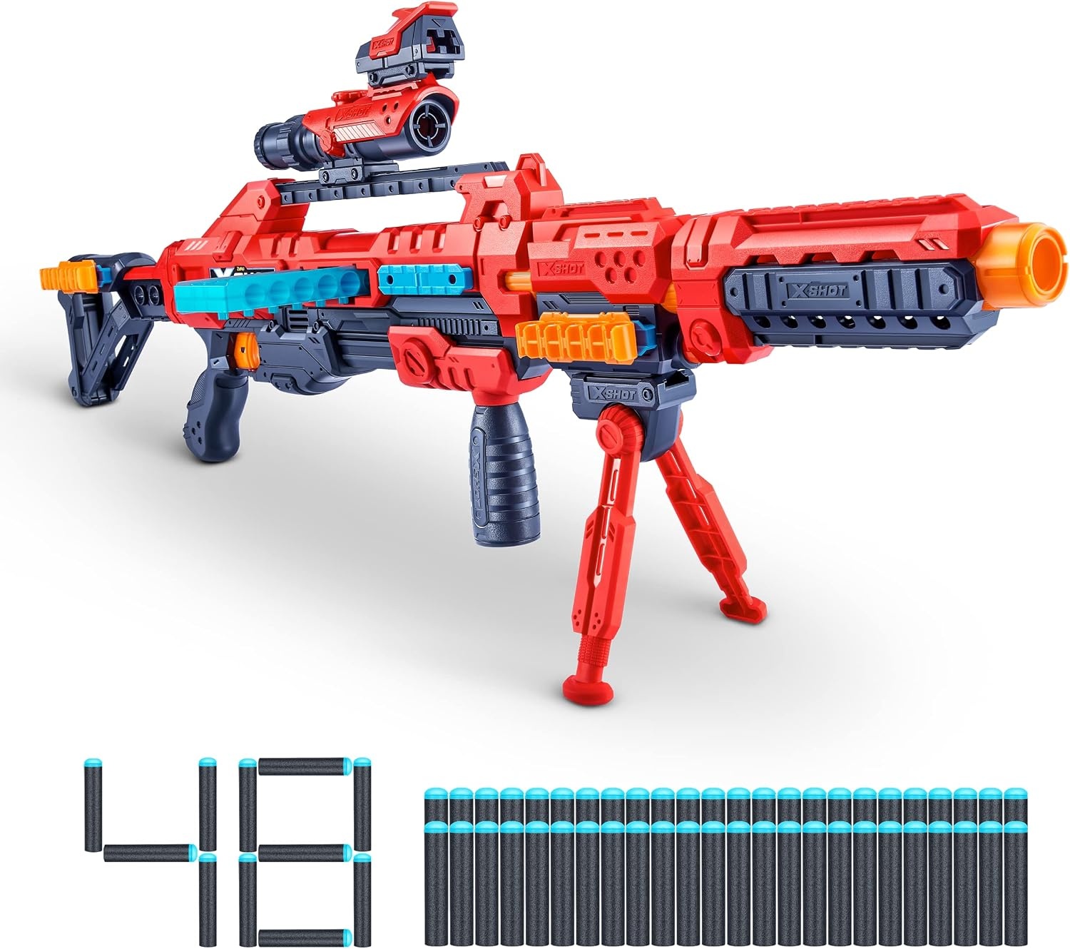 X-Shot Excel Regenerator Schuimblaster met 48 Darts - 34% Korting