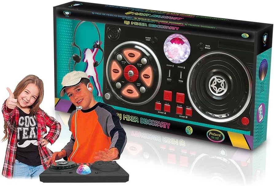 Kinder DJ Mengpaneel met Disco Licht & Microfoon - 58% Korting!