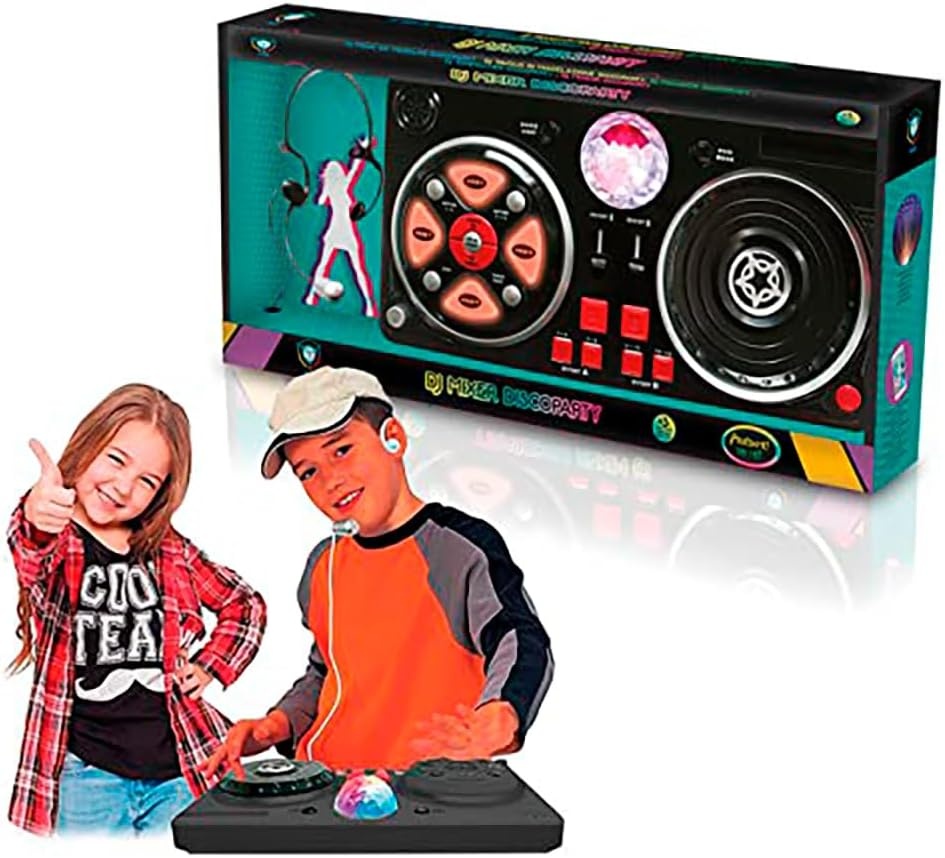 Kinder DJ Mengpaneel met Disco Licht & Microfoon - 58% Korting!