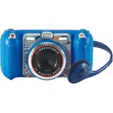 VTech KidiZoom Duo Pro Bundle with Free Bag - Only for a Short Time - Children's Camera with 2 Cameras, Photo and Video Function, Games, Music Players and Much More, Blue