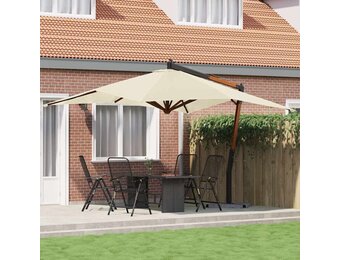 Zweefparasol 400x300 cm Zandwit - 35% Korting