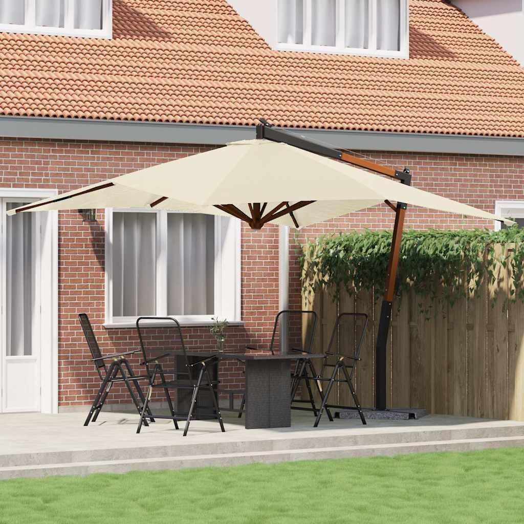 Zweefparasol 400x300 cm Zandwit - 35% Korting