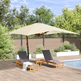 Zweefparasol 400x300 cm Zandwit - 35% Korting