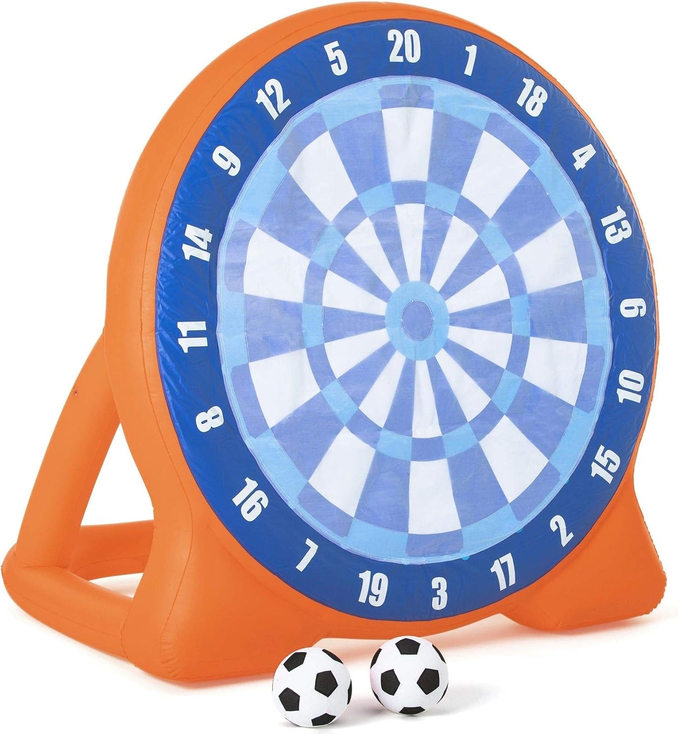 Opblaasbaar Voetbaldoel Buitenspel met Ballonnen - Oranje - 157x157 cm - 34% Korting