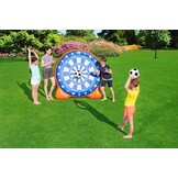 Opblaasbaar Voetbaldoel Buitenspel met Ballonnen - Oranje - 157x157 cm - 34% Korting