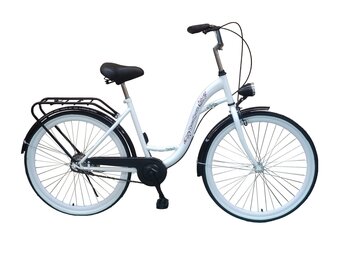 Meisjesfiets 26 inch Wit - Onderhoudsarm met 60% Korting
