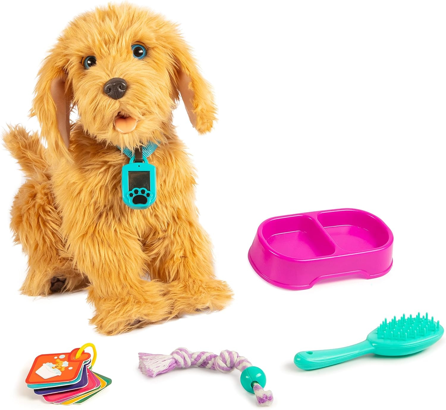 Interactieve Labradoodle Puppy 35cm - 150+ Reacties met Stemcommando's - 35% Korting