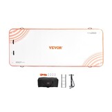 Opblaasbaar Zwemplatform 4,57m - Ruim & Stevig PVC - Wit/Oranje - 35% Korting