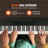 Digitale Piano 88 Gewogen Toetsen - 200 Klanken & Ritmes - 35% Korting
