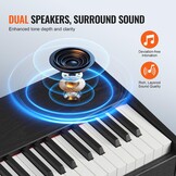Digitale Piano 88 Gewogen Toetsen - 200 Klanken & Ritmes - 35% Korting