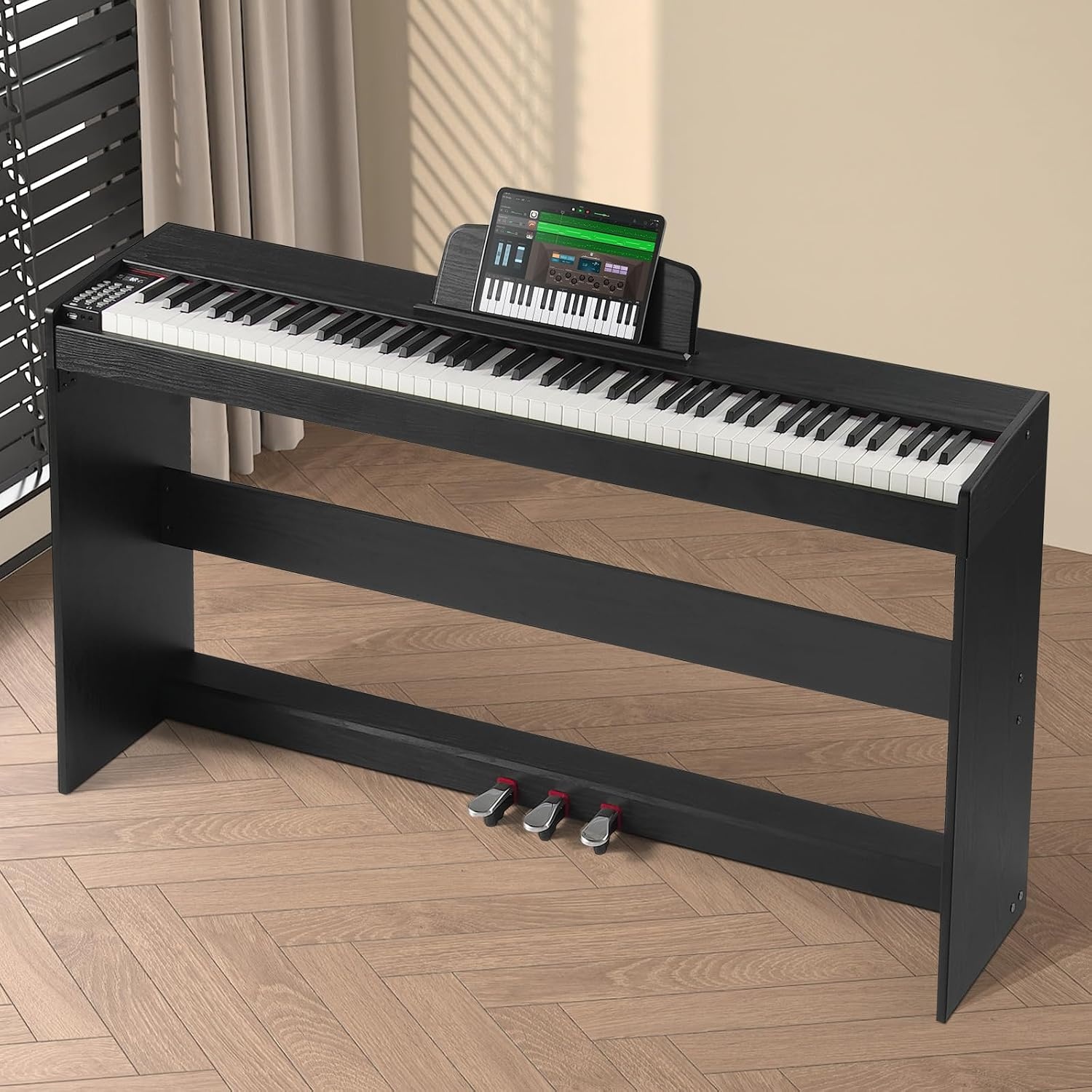 Digitale Piano 88 Gewogen Toetsen - 200 Klanken & Ritmes - 35% Korting
