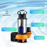 Krachtige Vuilwaterpomp 2200W - 1000 L/min - 35% Korting