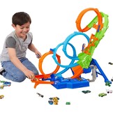 Hot Wheels Baan met 4 Lussen en Booster, 34% Korting