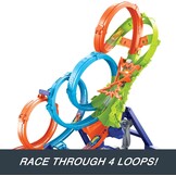 Hot Wheels Baan met 4 Lussen en Booster, 34% Korting