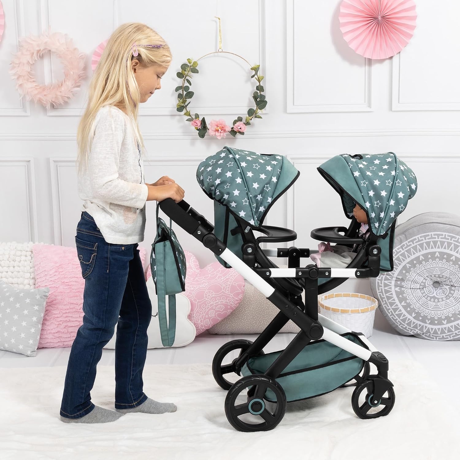 Tweeling Poppenwagen Twin Xeo - 34% Korting