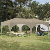 Pop-up Partytent 575x288cm Crèmekleurig Oxford Stof - 35% Korting!