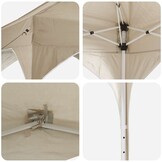 Pop-up Partytent 575x288cm Crèmekleurig Oxford Stof - 35% Korting!