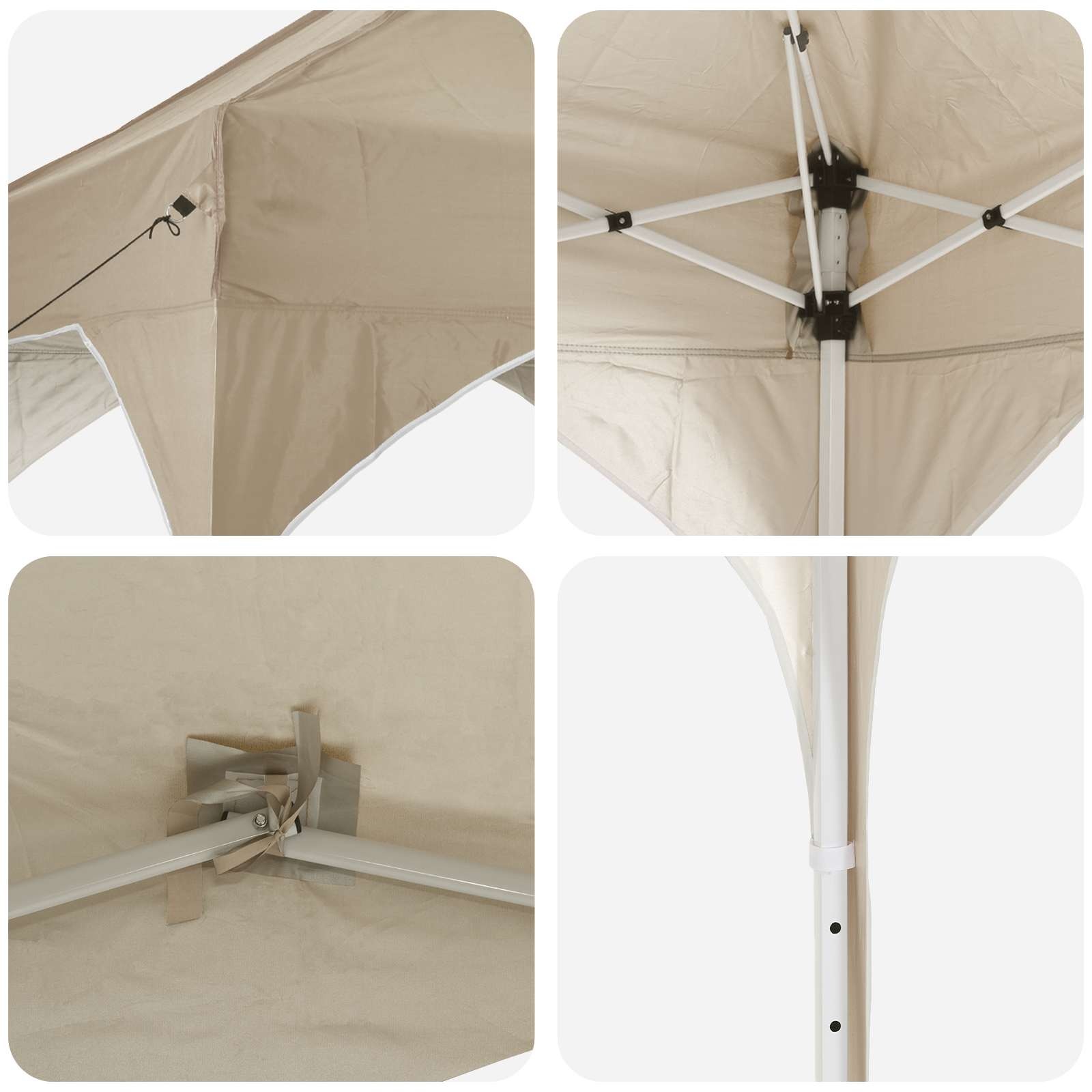 Pop-up Partytent 575x288cm Crèmekleurig Oxford Stof - 35% Korting!