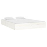 Massief Houten Bedframe Wit 120x190 cm - 34% Korting