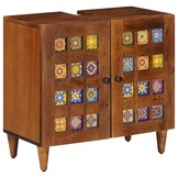 Wastafelkast Walnotenhout - 30% Korting