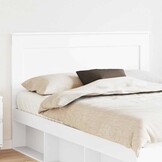 Hoofdbord Hoofdeinde Wit Bewerkt Hout 160 cm - 34% Korting