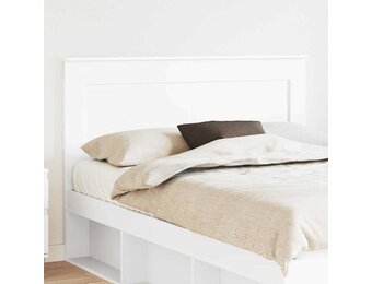 Hoofdbord Hoofdeinde Wit Bewerkt Hout 160 cm - 34% Korting