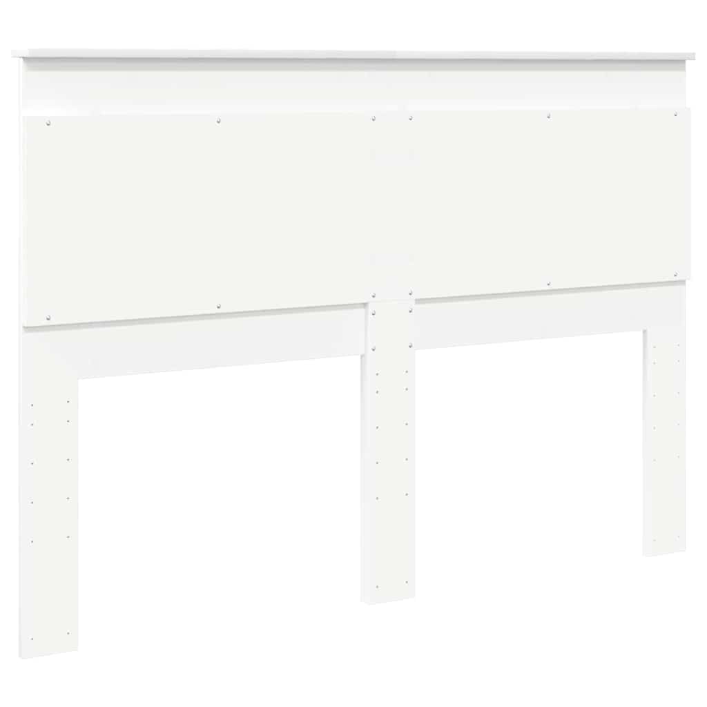Hoofdbord Hoofdeinde Wit Bewerkt Hout 160 cm - 34% Korting