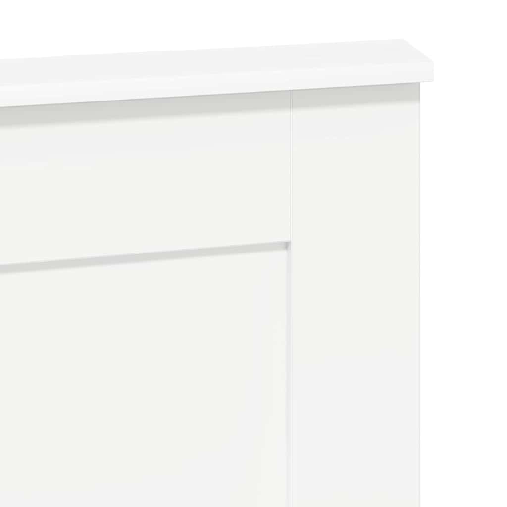 Hoofdbord Hoofdeinde Wit Bewerkt Hout 160 cm - 34% Korting