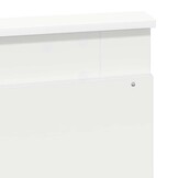 Hoofdbord Hoofdeinde Wit Bewerkt Hout 160 cm - 34% Korting