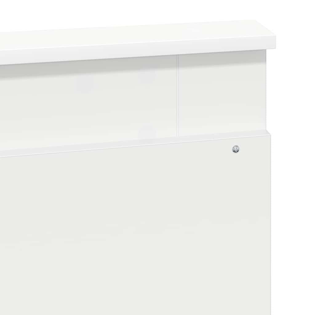 Hoofdbord Hoofdeinde Wit Bewerkt Hout 160 cm - 34% Korting