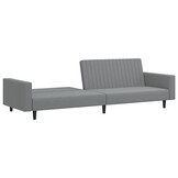 Slaapbank 2-zits Fluweel Lichtgrijs - 35% Korting!