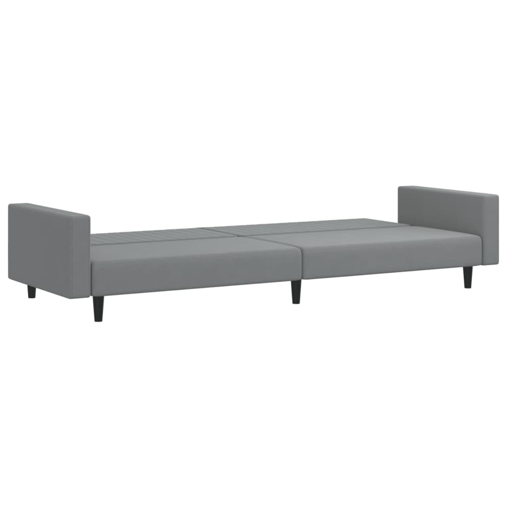 Slaapbank 2-zits Fluweel Lichtgrijs - 35% Korting!